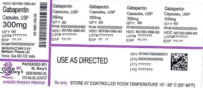 Gabapentin 60760 088 60